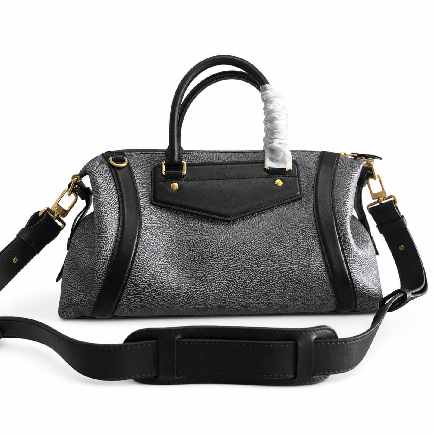 Louis Vuitton Medium Leather Gray Blue Handbag
