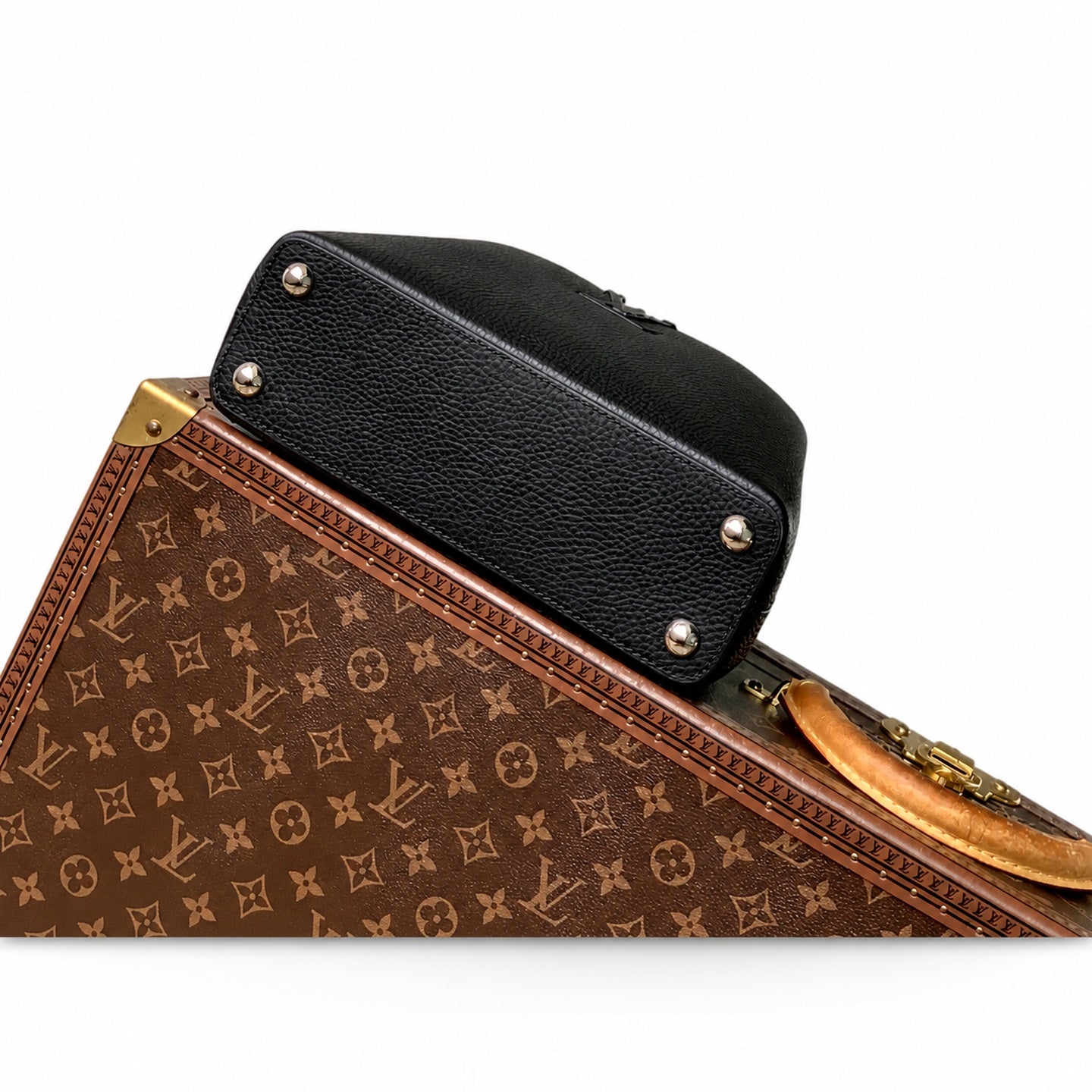 Louis Vuitton Capucines Small Snakeskin Leather Handbag