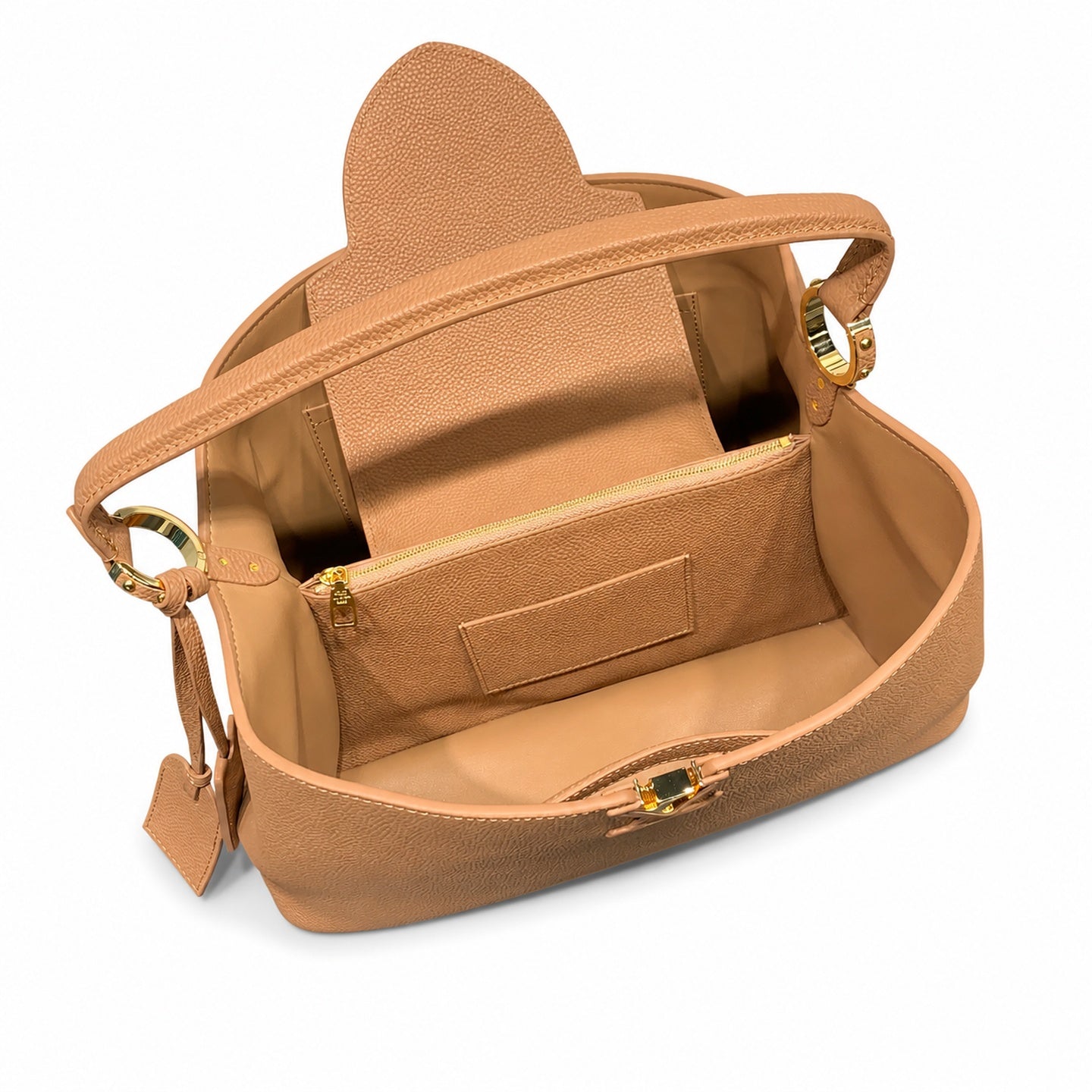 Louis Vuitton Capucines Leather Brown Gold Handbag