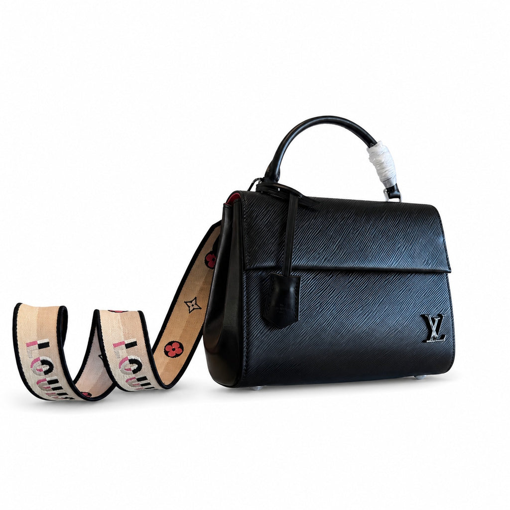 Louis Vuitton Reversible Jacquard Leather Black Handbag