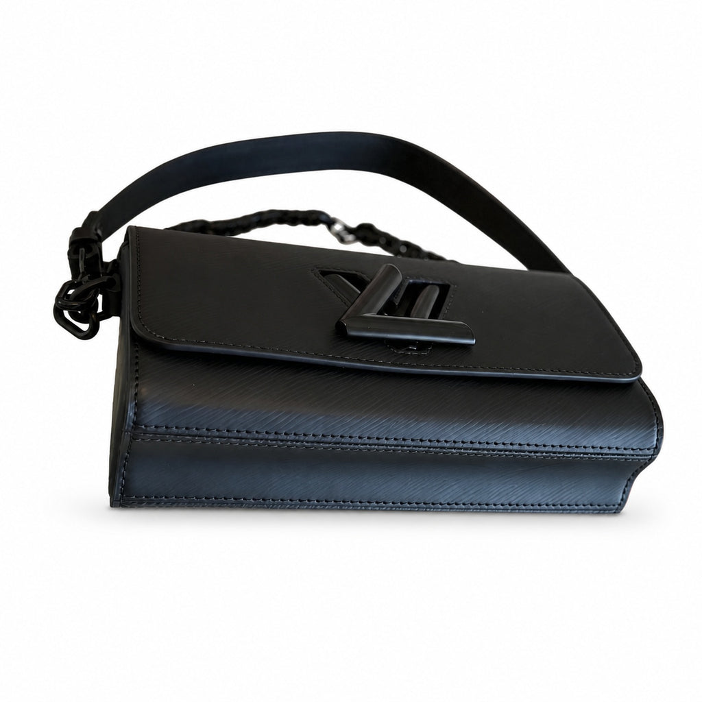 Louis Vuitton Twist Leather Black Handbag