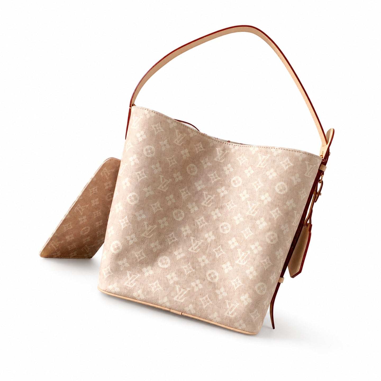 Louis Vuitton All In Grace Coddington Large Canvas Leather Handbag