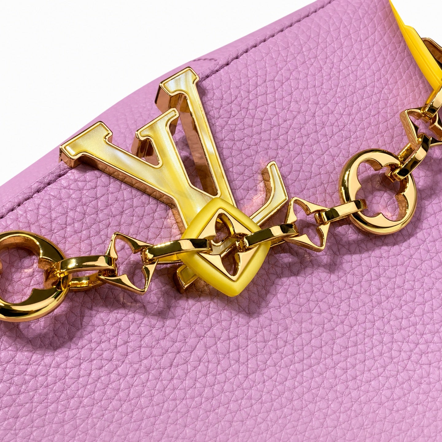 Louis Vuitton Capucines Mini Leather Purple Handbag