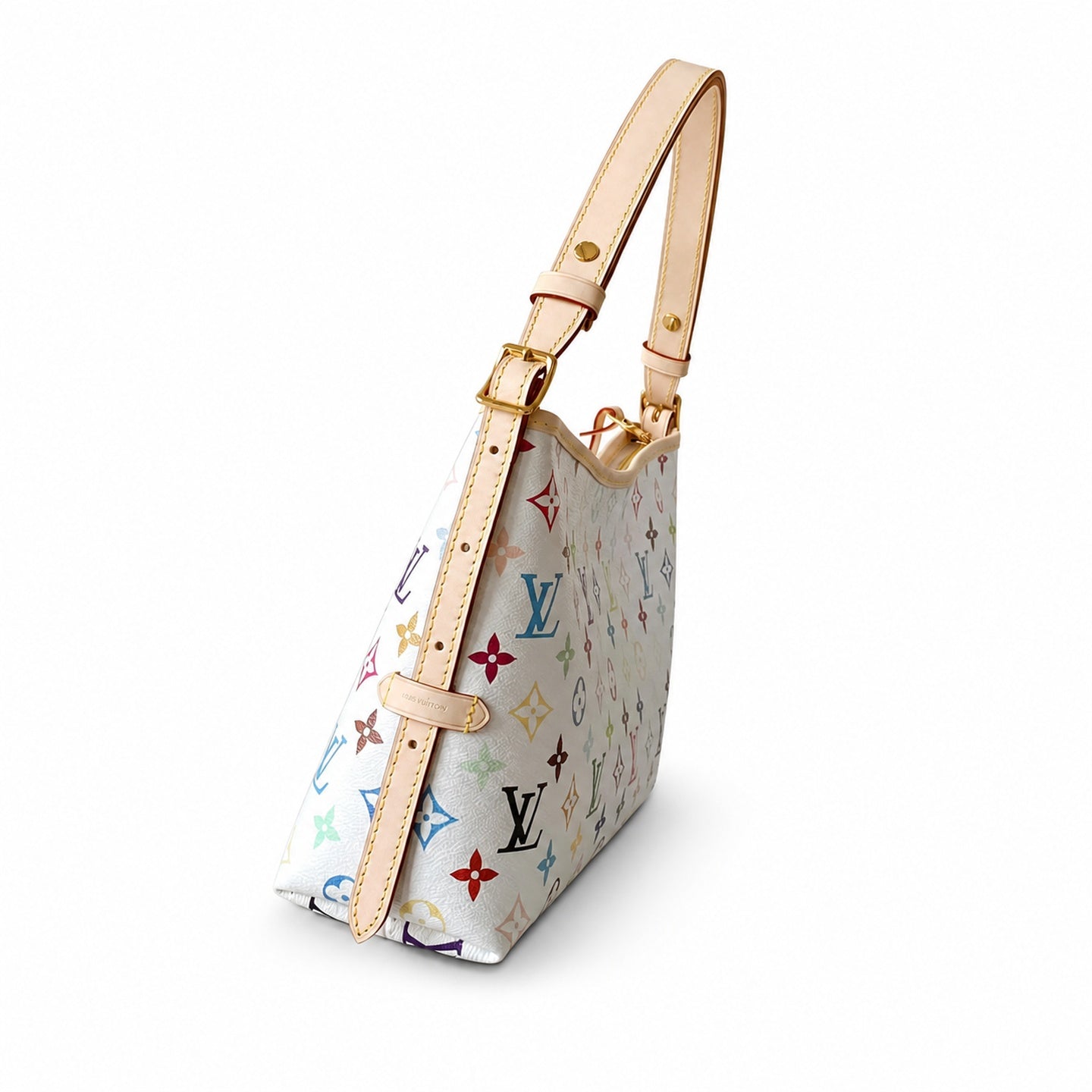 Louis Vuitton CarryAll Canvas Leather Handbag