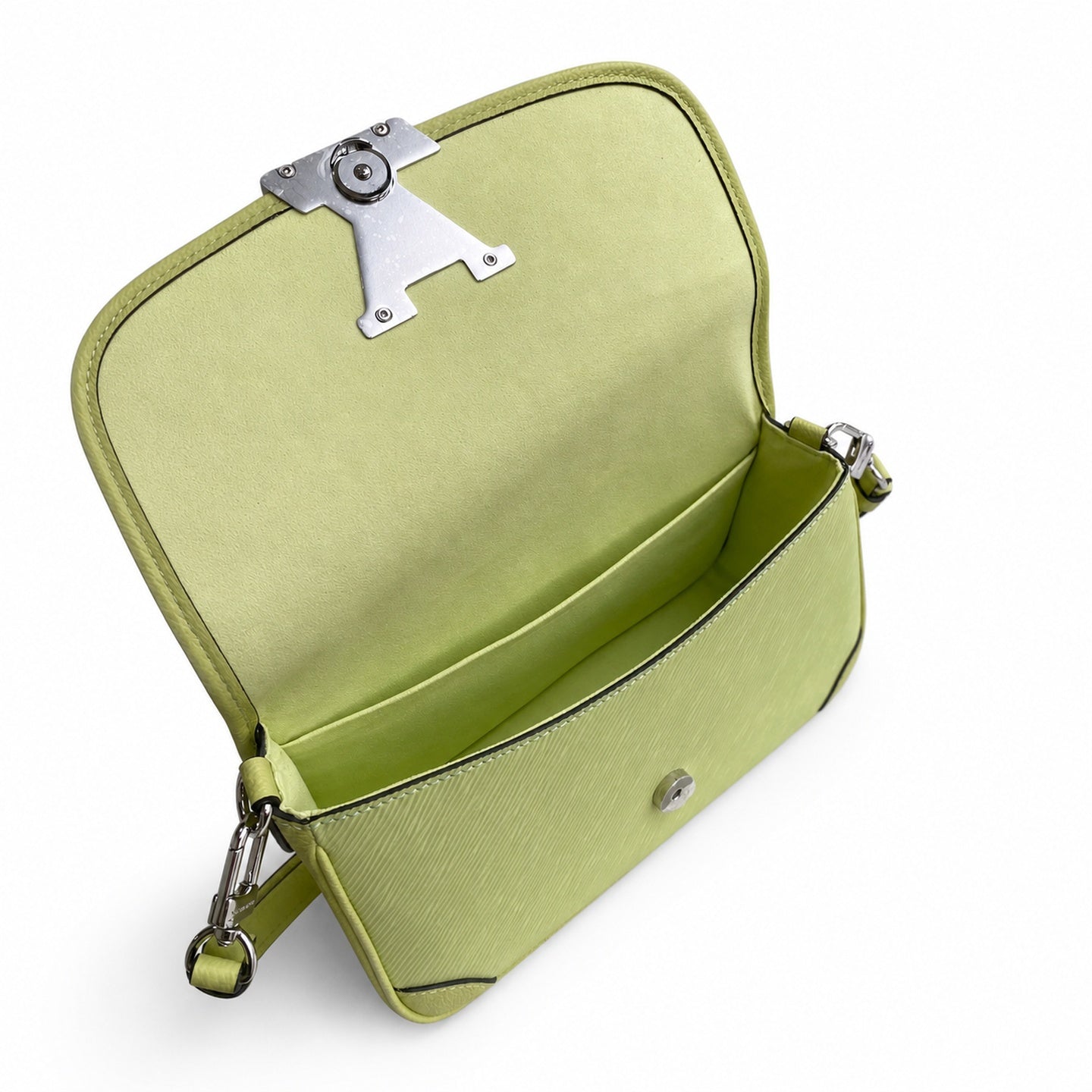 Louis Vuitton Large Leather Green Handbag