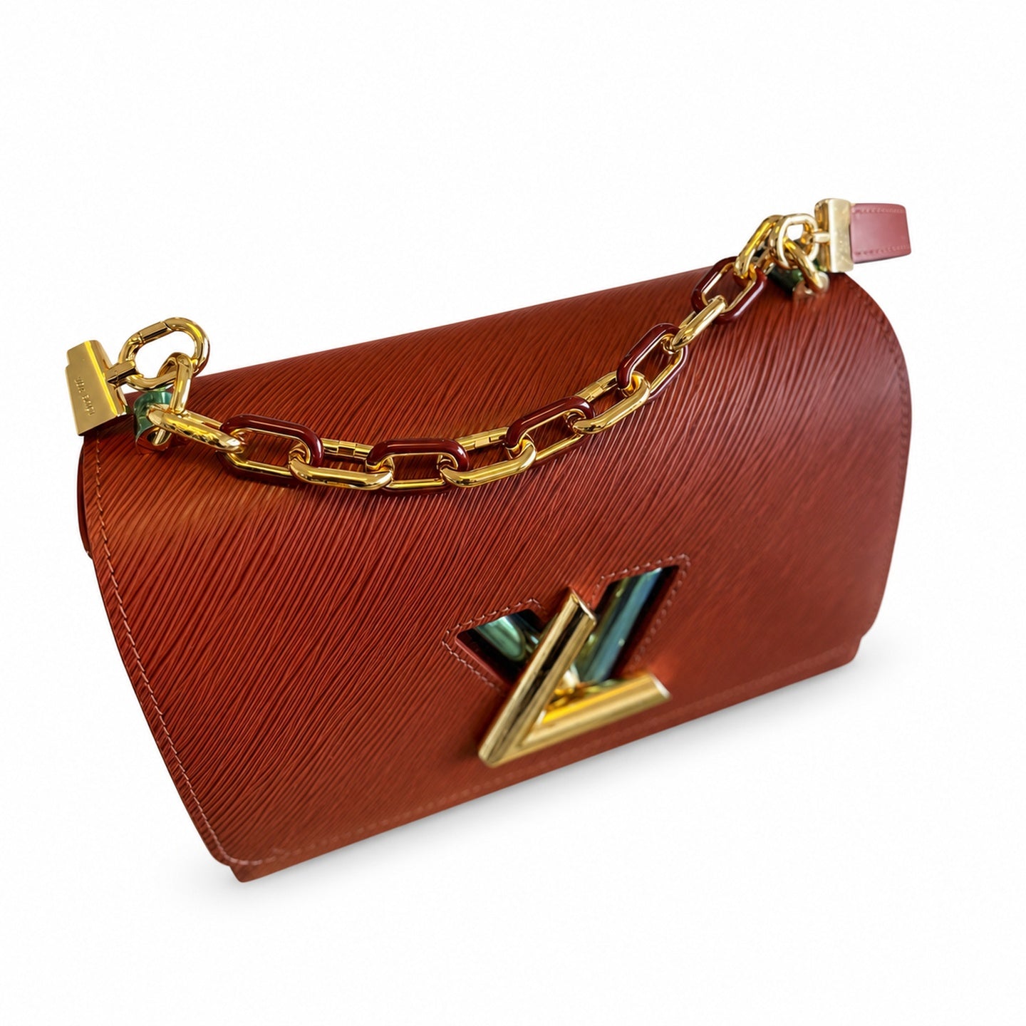 Louis Vuitton Twist Leather Gold Handbag