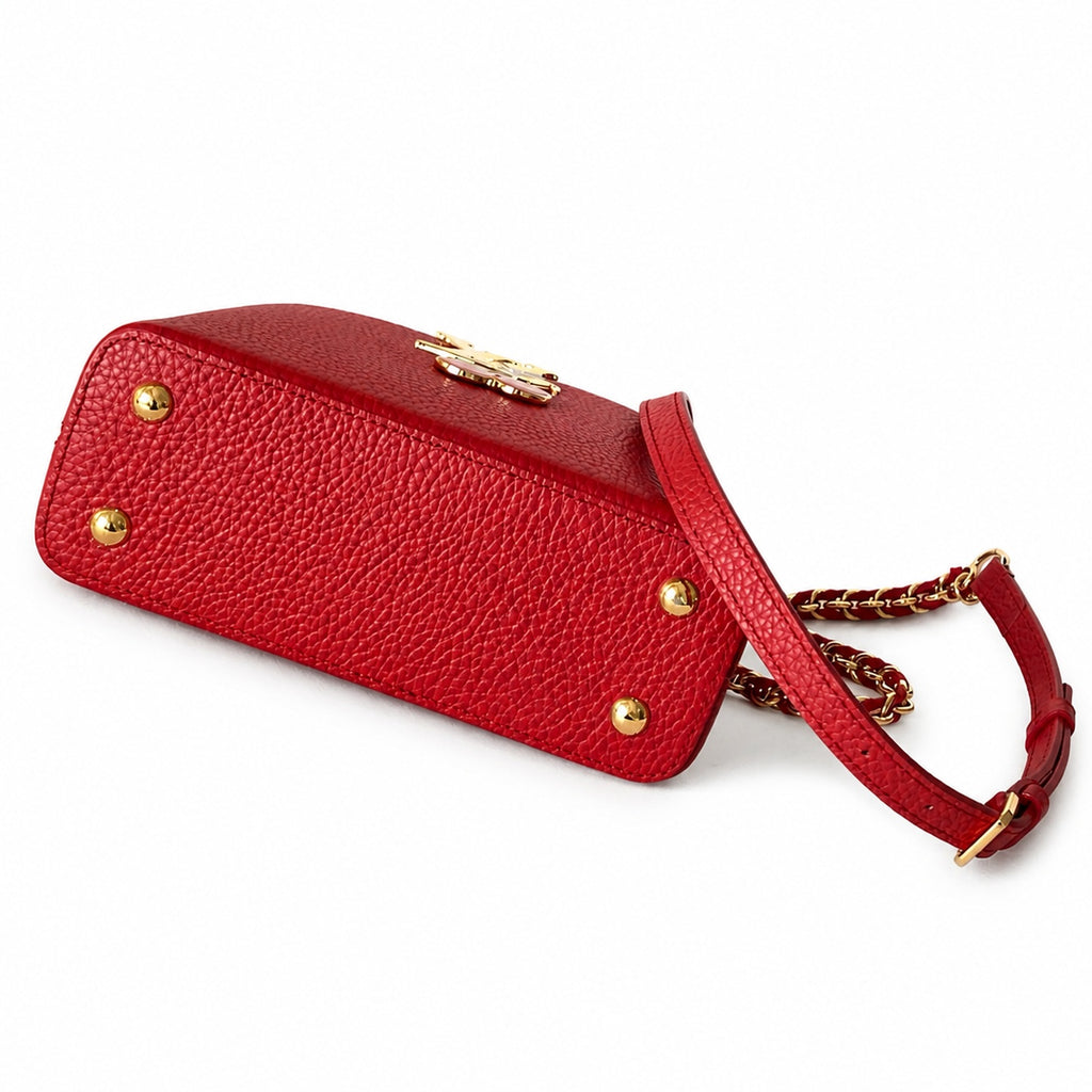 Louis Vuitton Takashi Murakami Mini Denim Leather Black Red Handbag