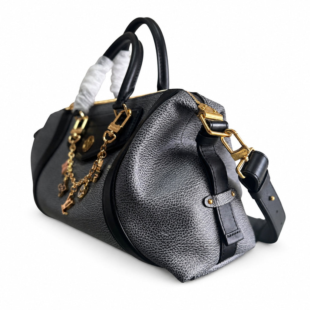 Louis Vuitton Medium Leather Gray Blue Handbag