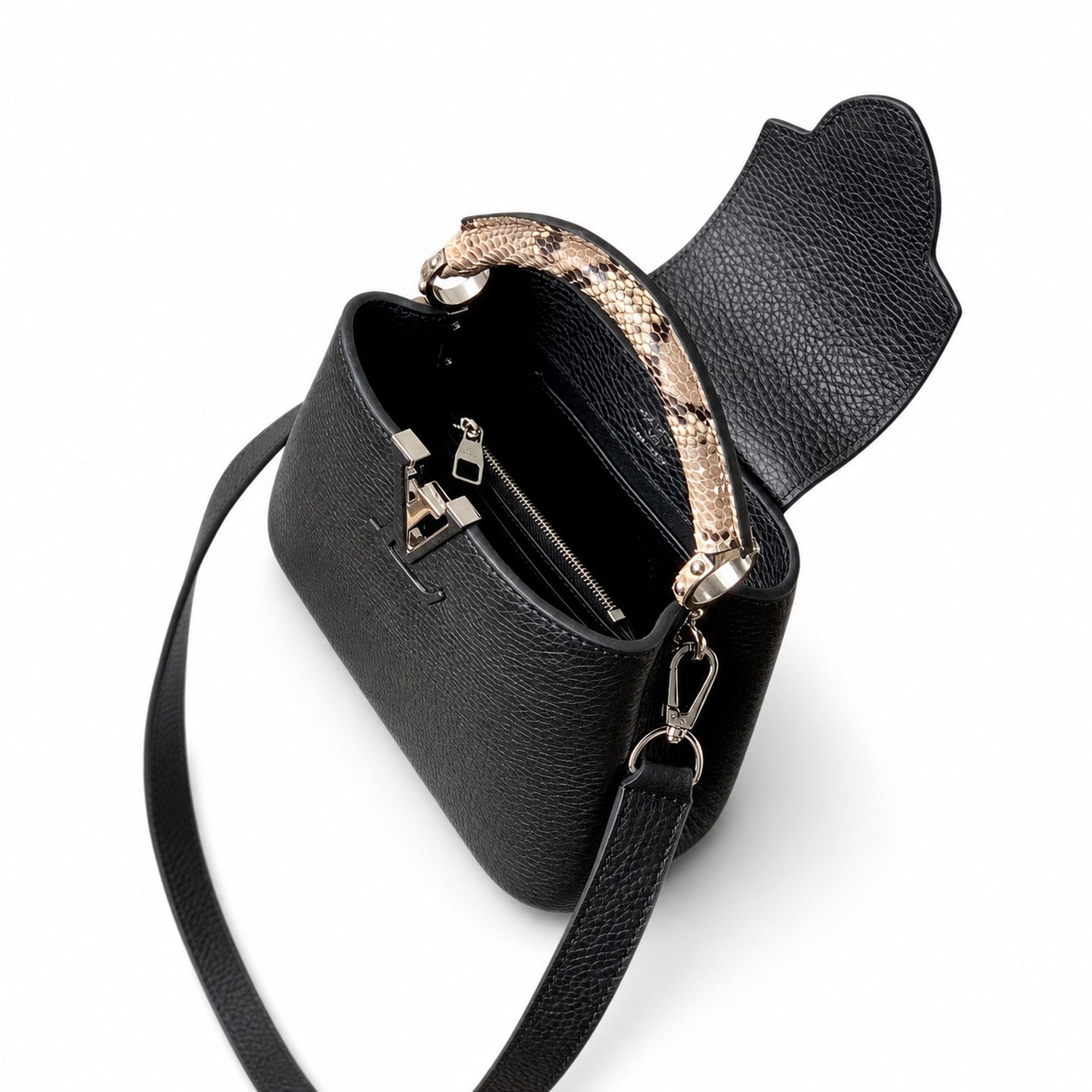 Louis Vuitton Capucines Mini Snakeskin Leather Handbag