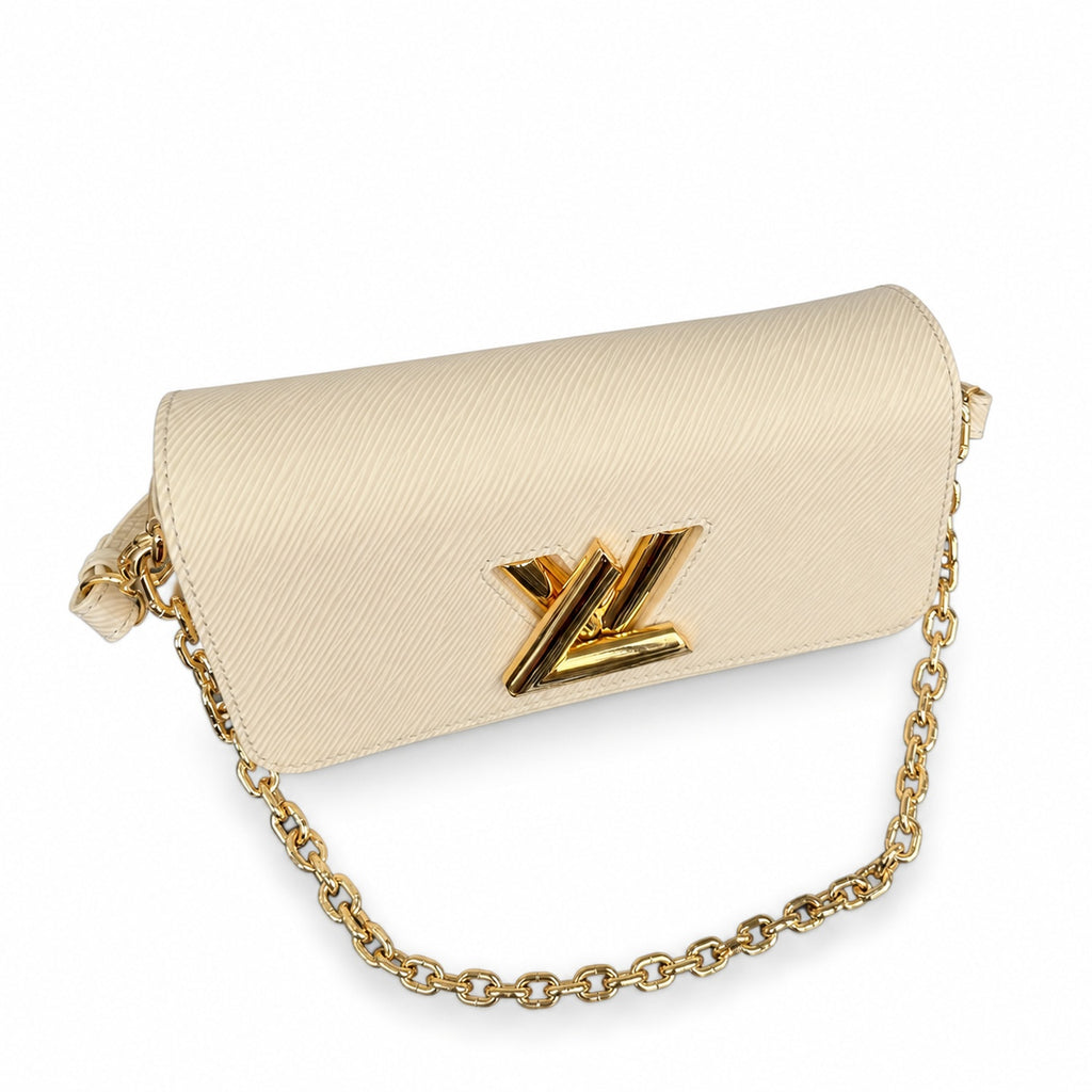 Louis Vuitton Twist Leather White Handbag