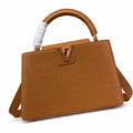 Louis Vuitton Capucines Medium Leather Brown Handbag