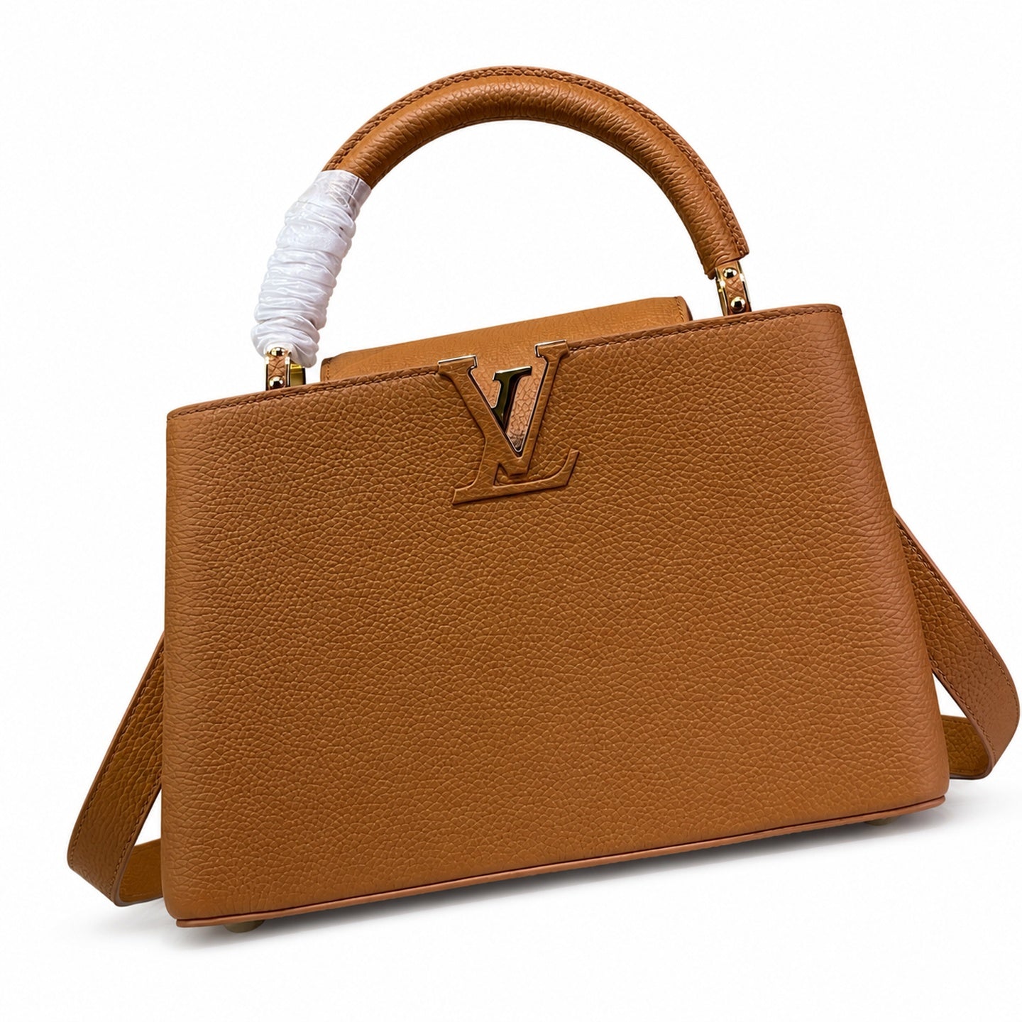 Louis Vuitton Capucines Medium Leather Brown Handbag