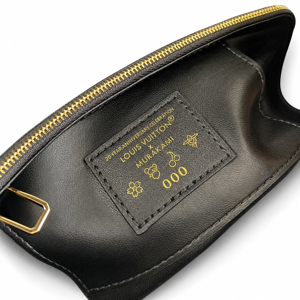 Louis Vuitton Capucines Takashi Murakami Medium Leather Black Handbag