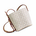 Louis Vuitton All In Embroidered Cotton Canvas Jacquard Leather Handbag