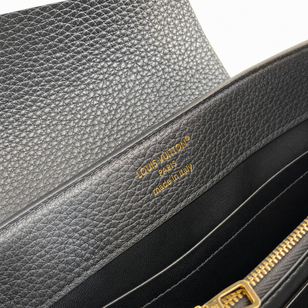Louis Vuitton Capucines Mini Snakeskin Leather Black Handbag