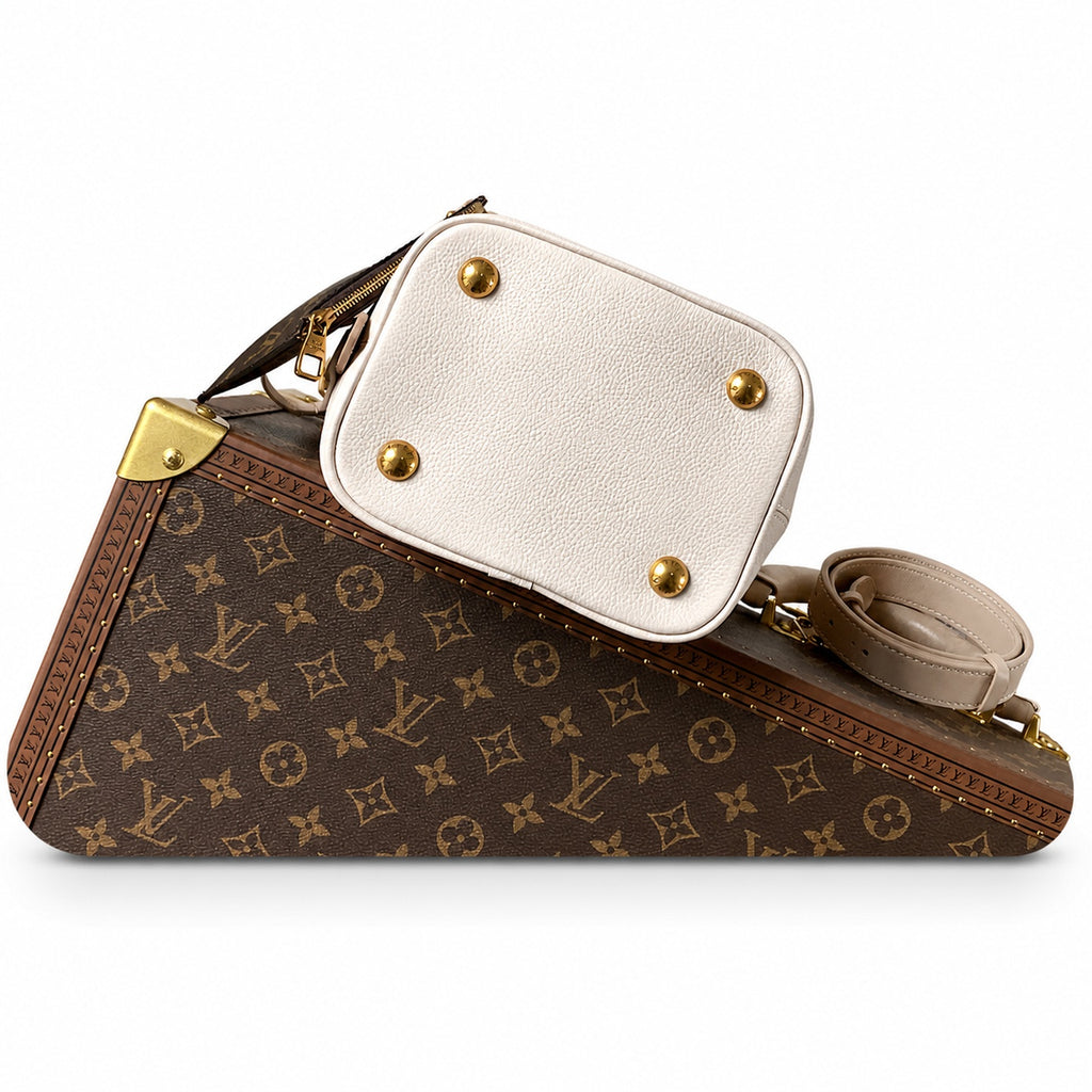 Louis Vuitton Low Key Leather Black White Brown Handbag
