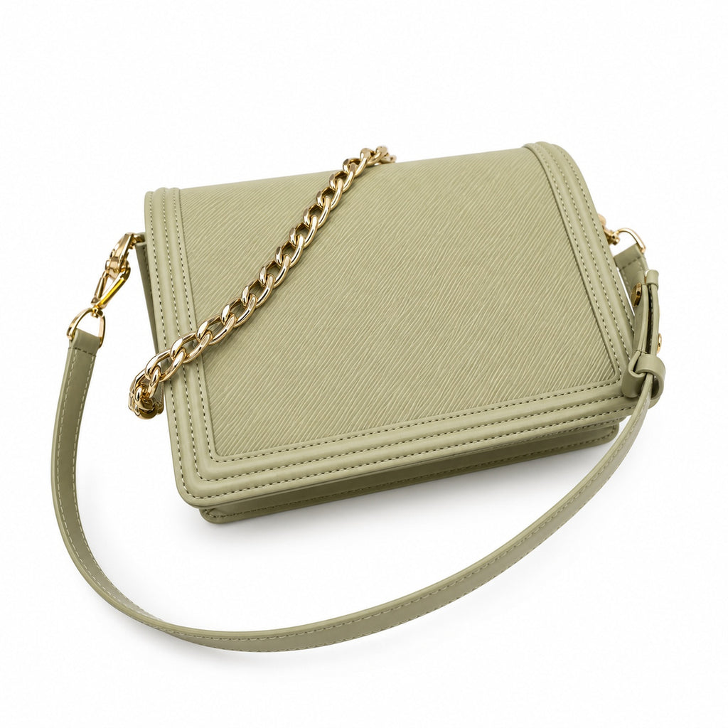 Louis Vuitton Dauphine Medium Leather Khaki Handbag