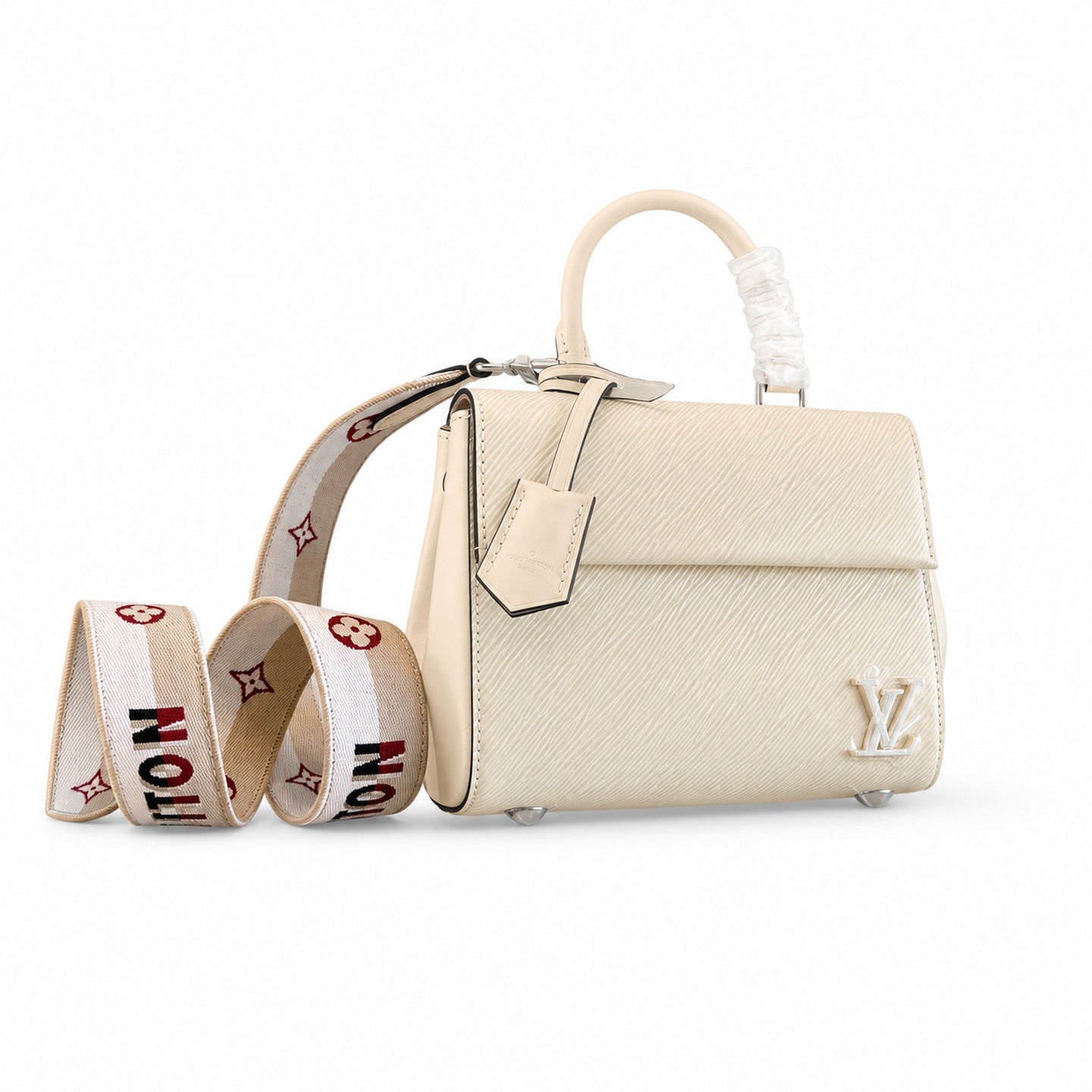 Louis Vuitton Mini Jacquard Leather White Handbag