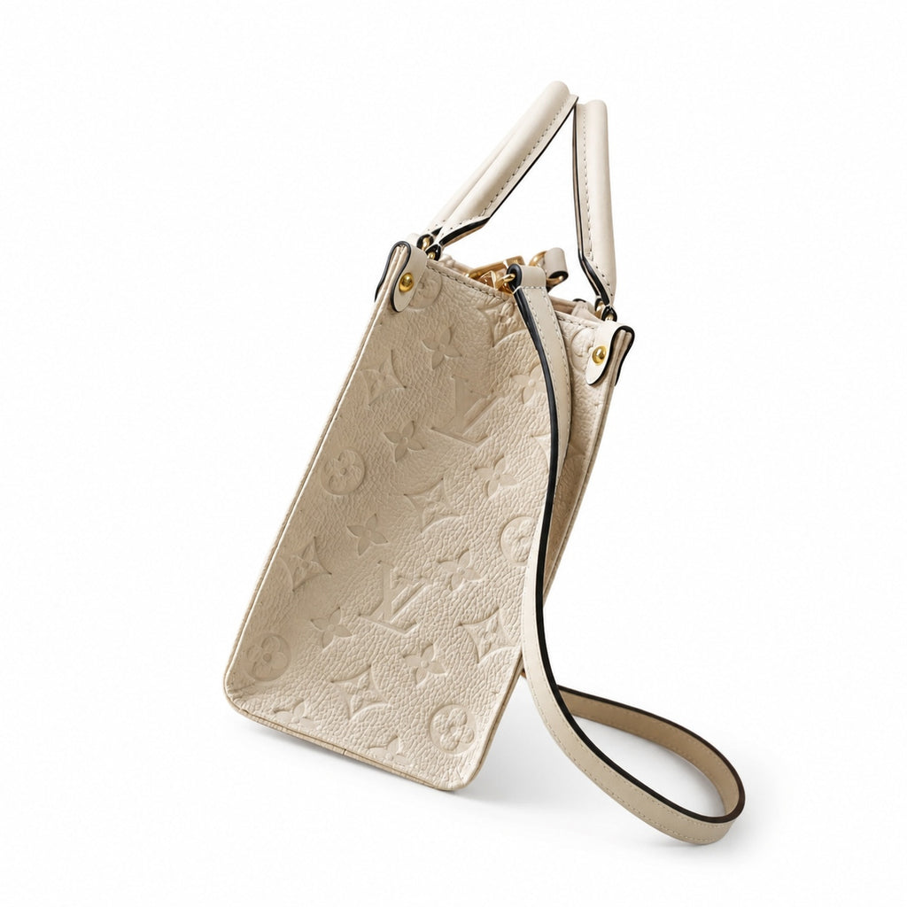 Louis Vuitton OnTheGo Mini Leather White Handbag