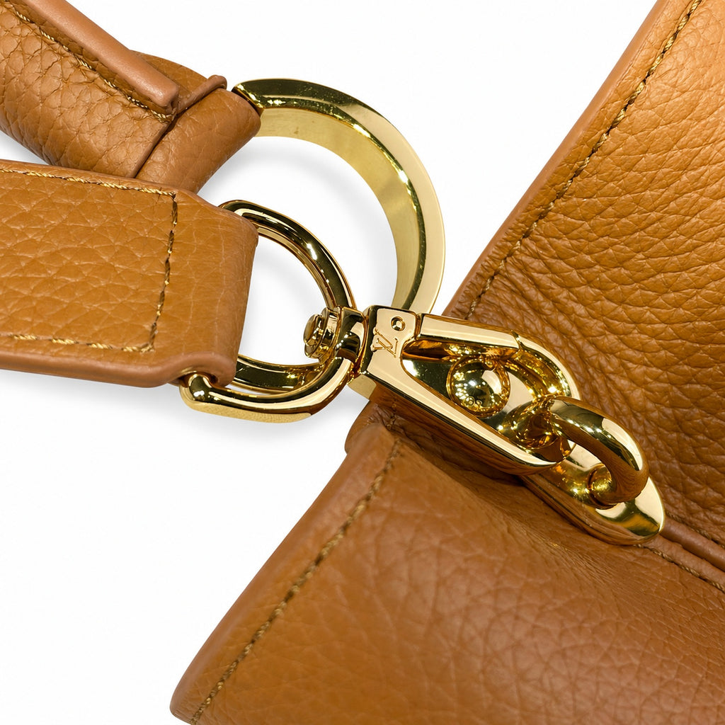 Louis Vuitton Capucines Medium Leather Brown Handbag