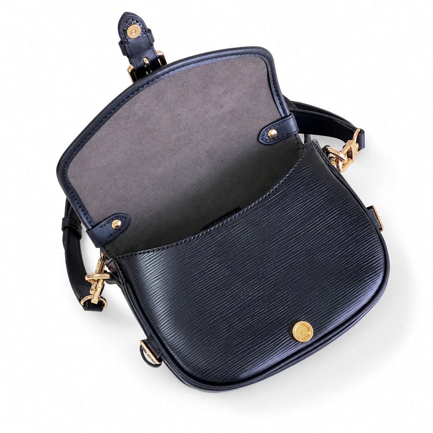 Louis Vuitton Leather Black Handbag