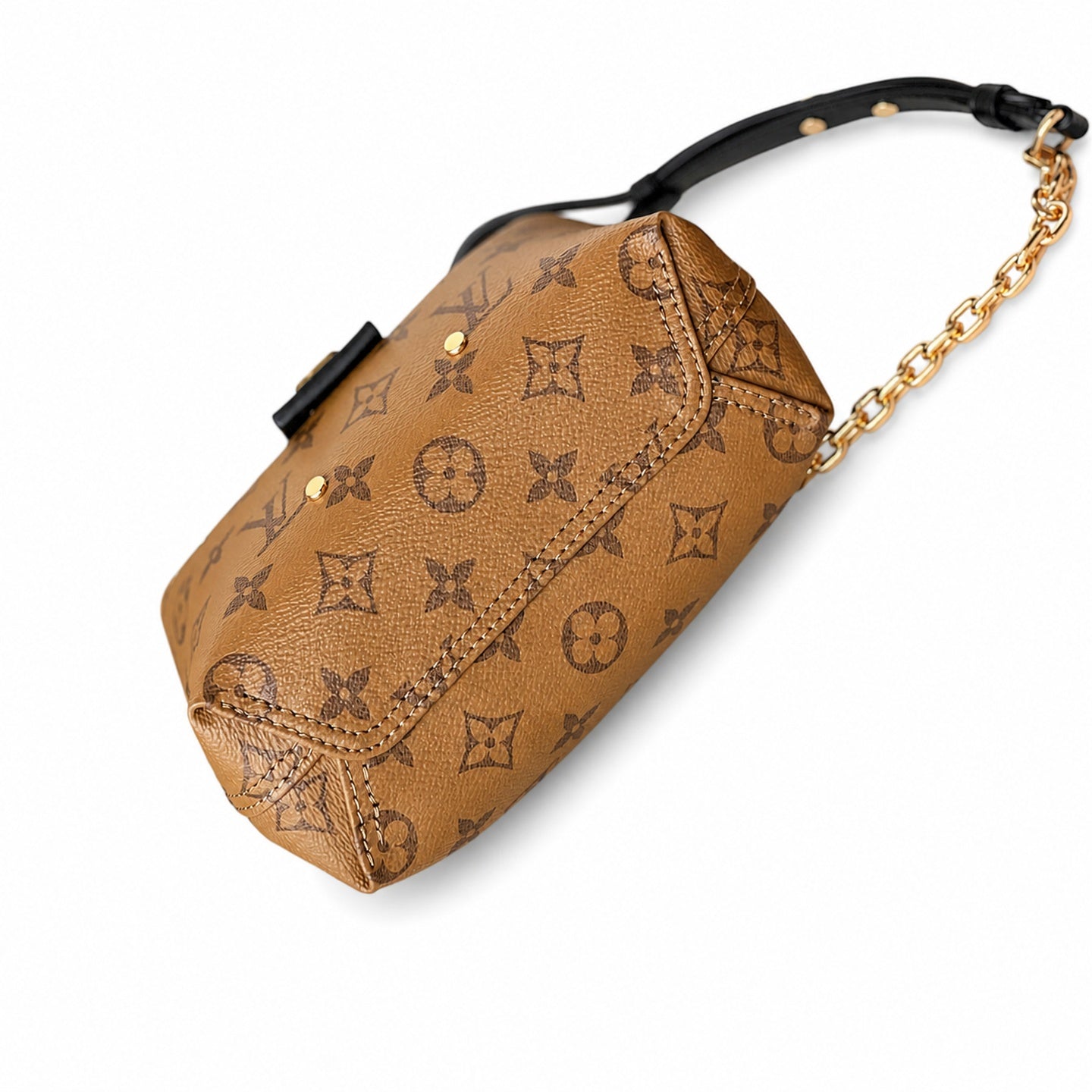 Louis Vuitton Atlantis Canvas Leather Yellow Handbag