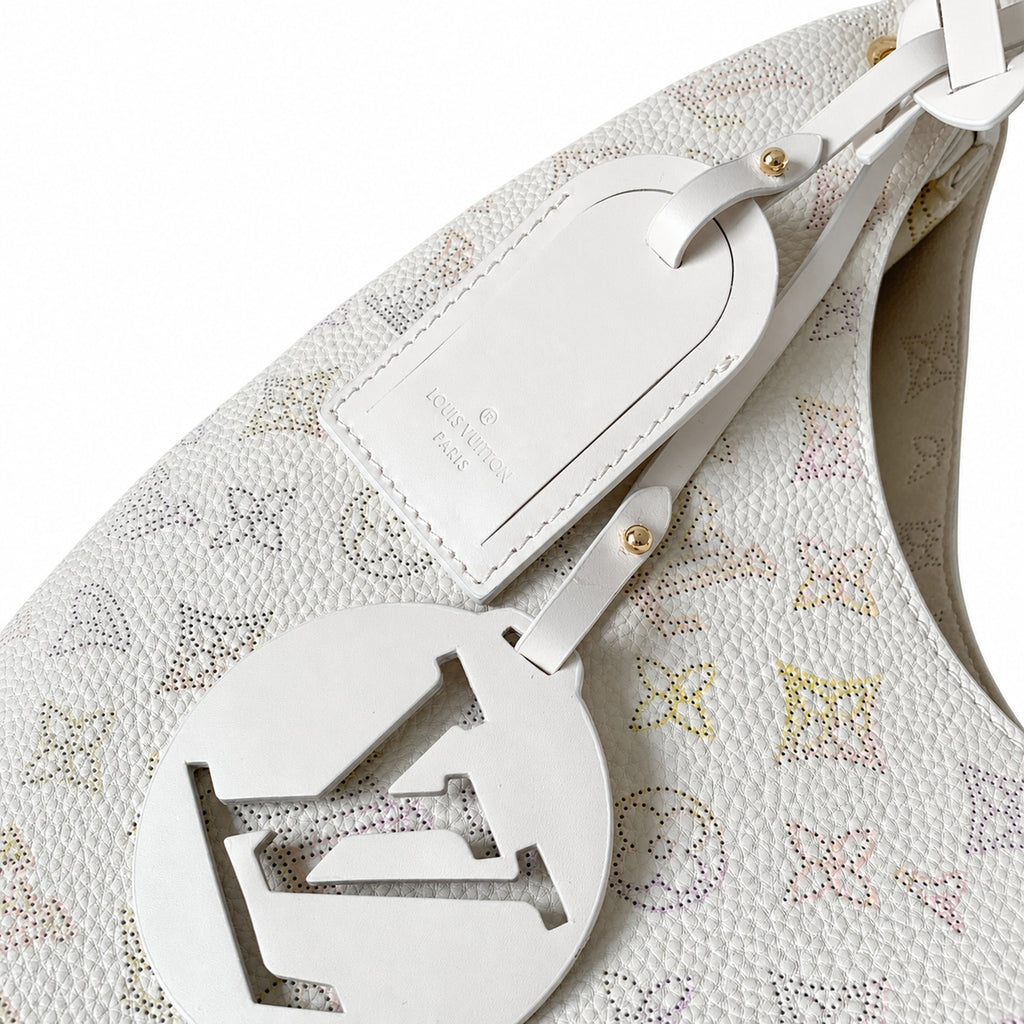 Louis Vuitton Leather Blue Gold Handbag