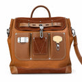 Louis Vuitton Suede Leather Brown Handbag