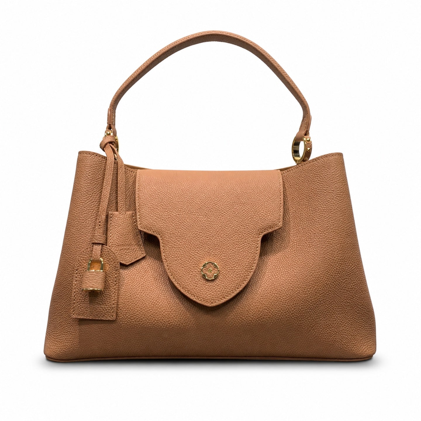 Louis Vuitton Capucines Leather Brown Gold Handbag