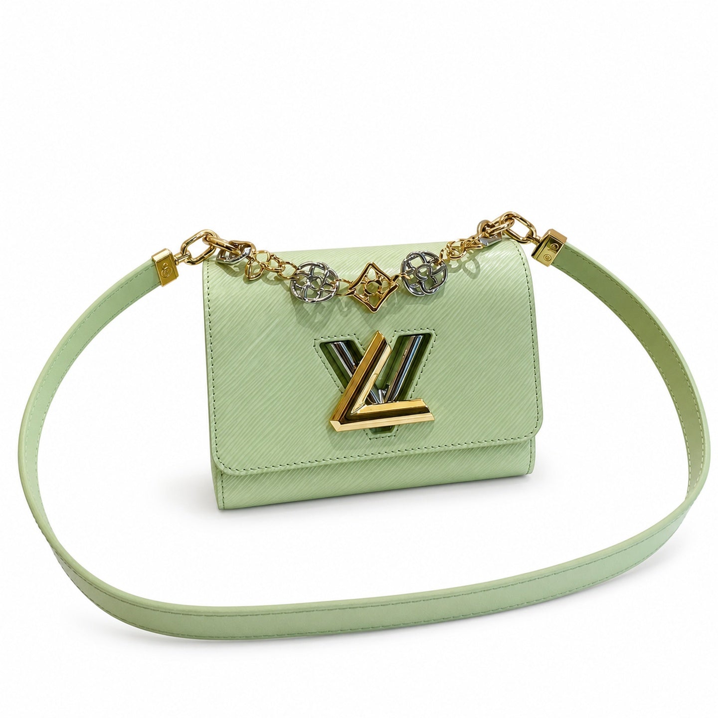 Louis Vuitton Twist Small Green Handbag
