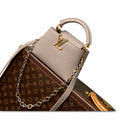 Louis Vuitton Capucines Mini Leather Gray Handbag