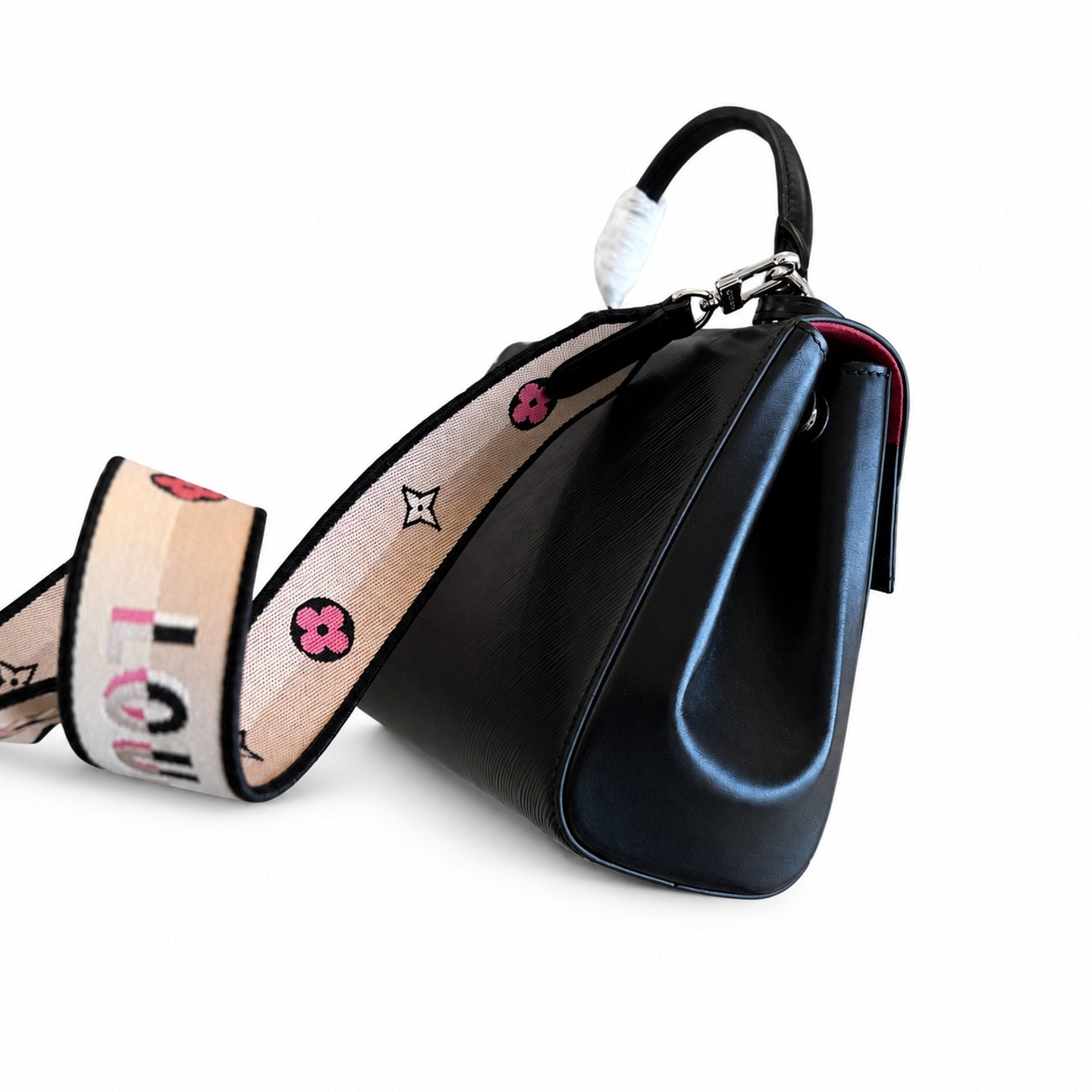 Louis Vuitton Reversible Jacquard Leather Black Handbag