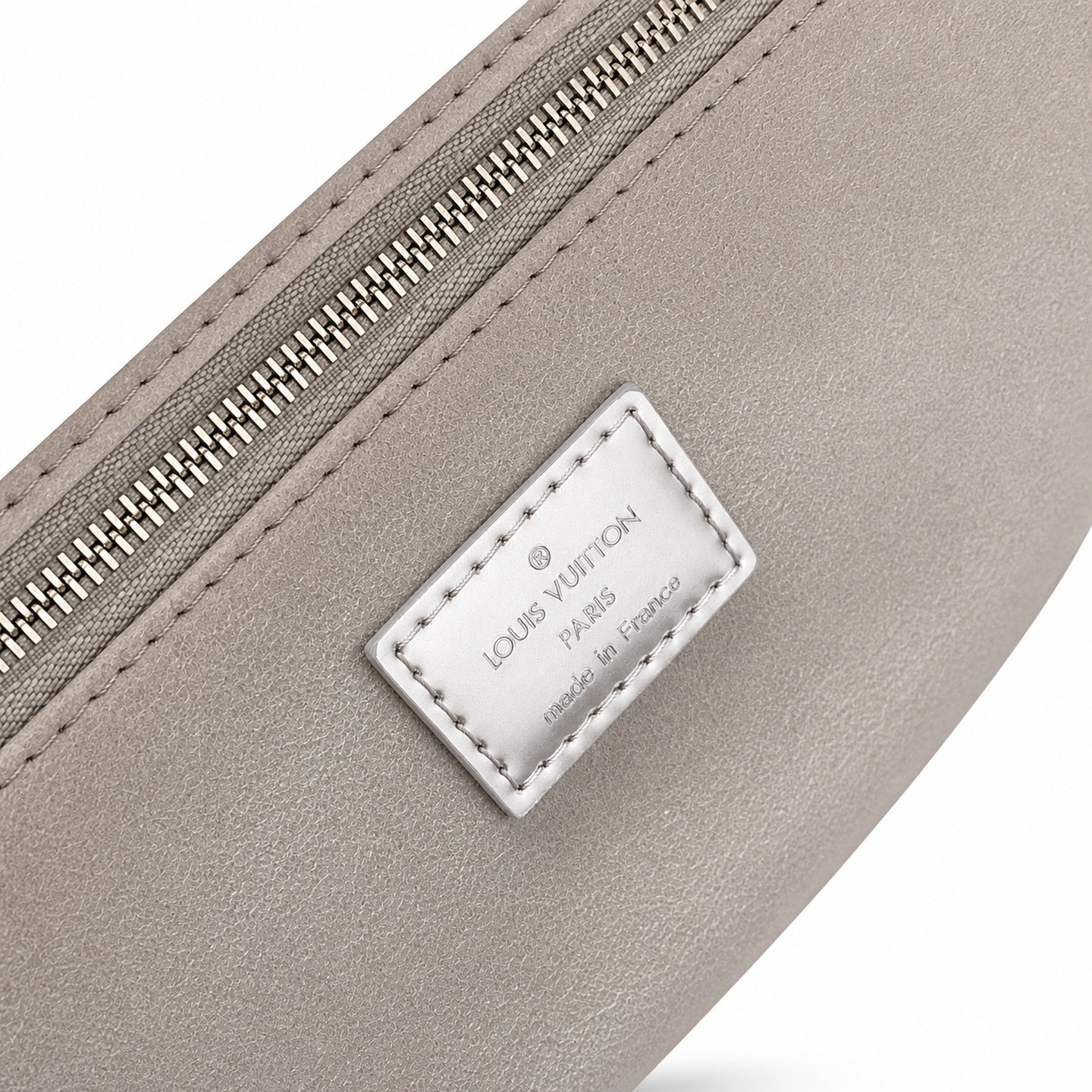 Louis Vuitton OnTheGo Small Cotton Canvas Silver Handbag