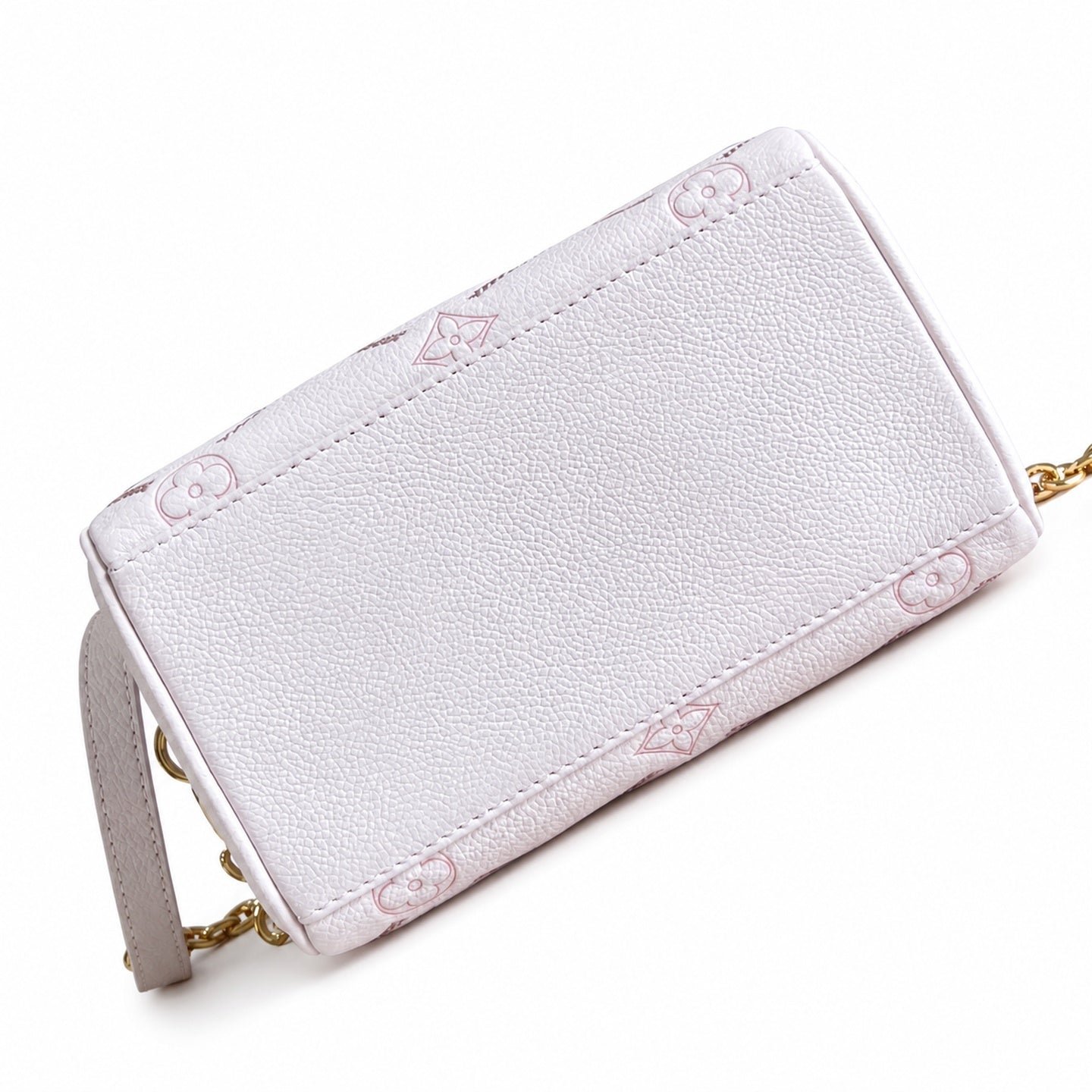 Louis Vuitton Speedy Bandouliere Embroidered Leather Pink Handbag