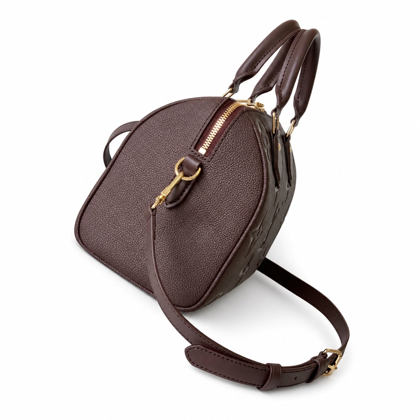Louis Vuitton Speedy Bandouliere Leather Black Handbag