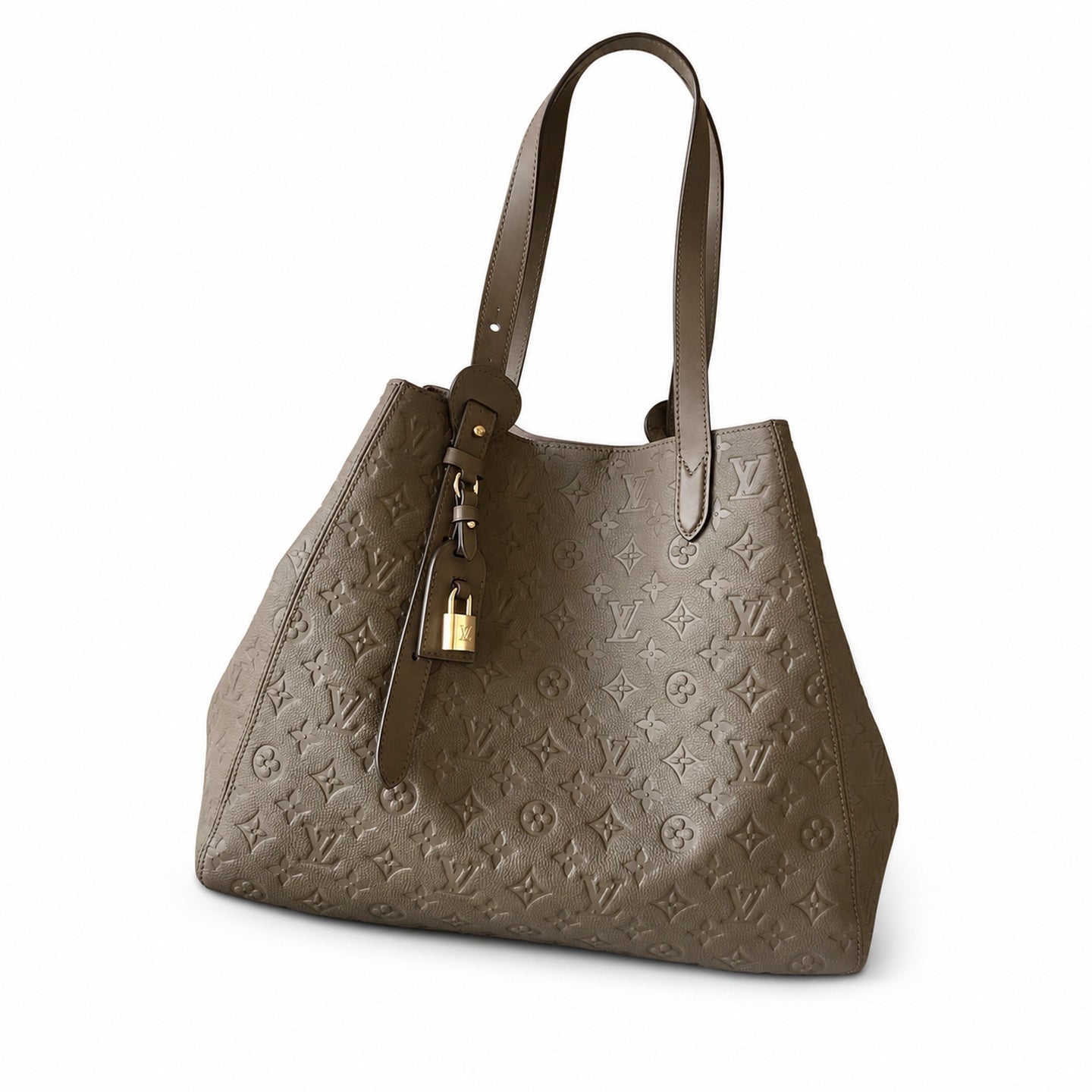 Louis Vuitton All In Leather Black Gray Handbag