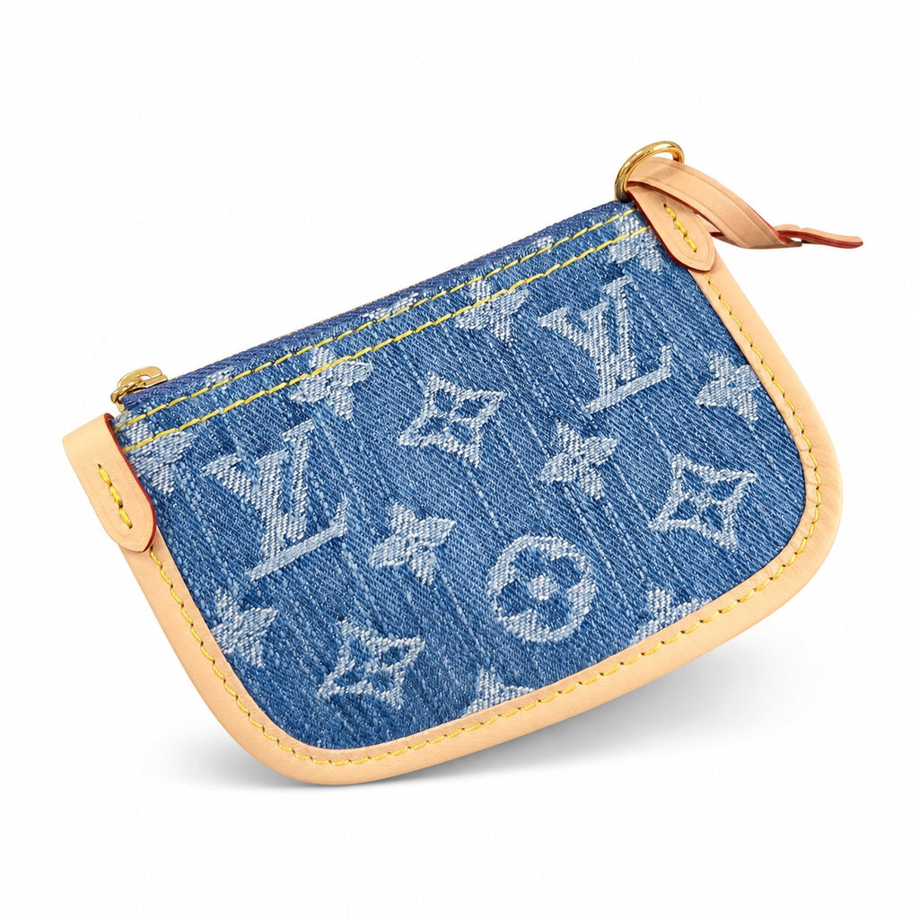 Louis Vuitton All In Denim Leather Handbag