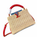Louis Vuitton Capucines Takashi Murakami Small Red Handbag