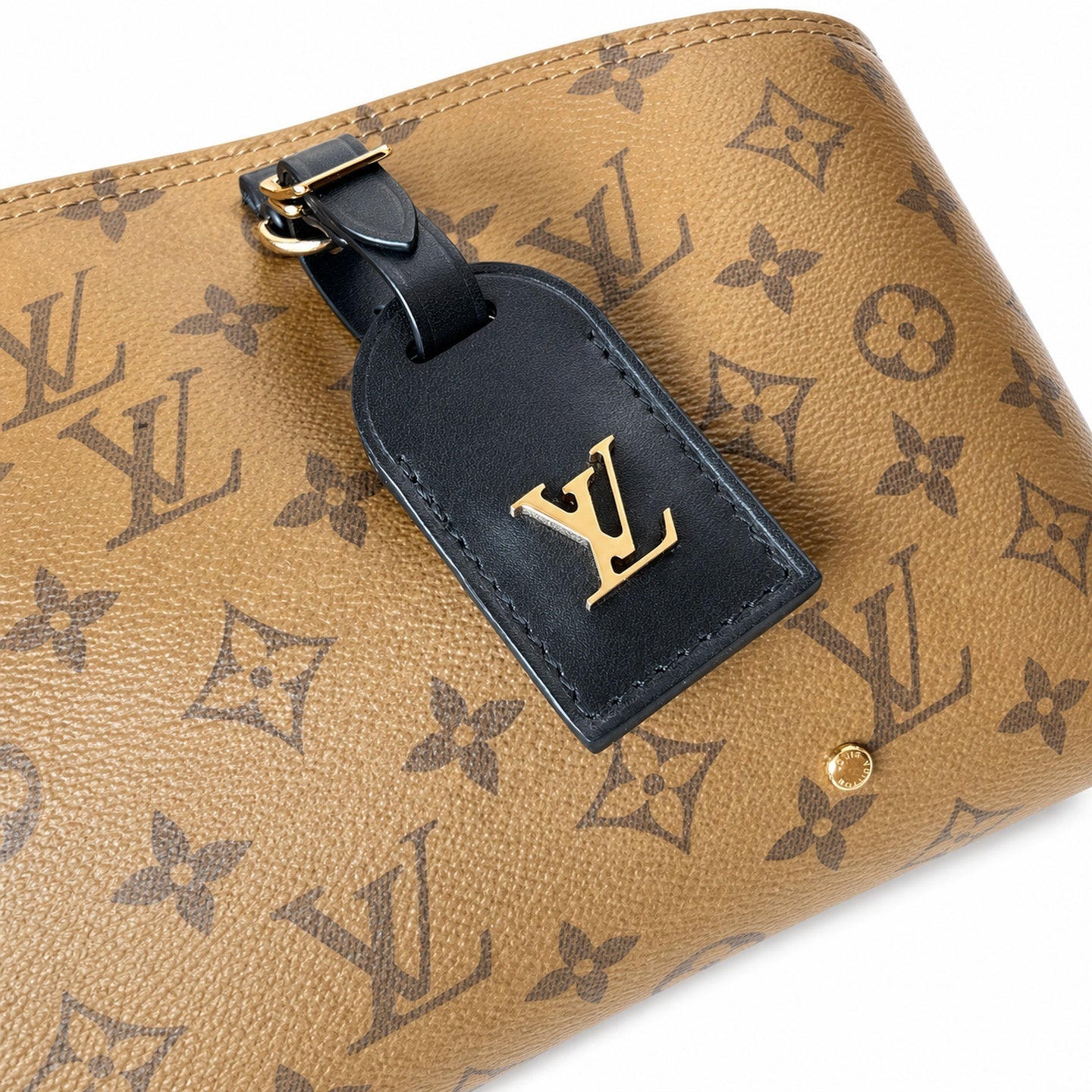 Louis Vuitton Atlantis Canvas Leather Yellow Handbag