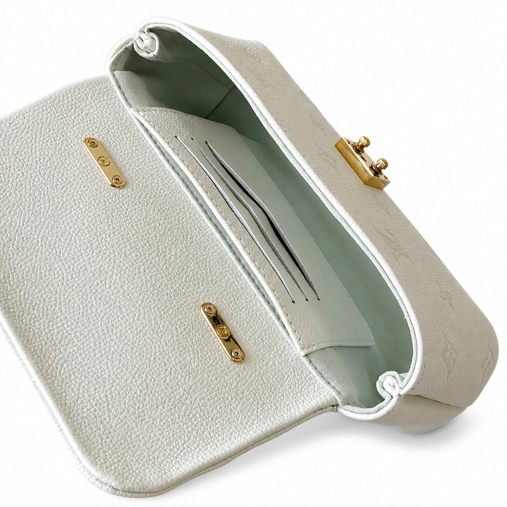 Louis Vuitton Madeleine Leather Green Handbag