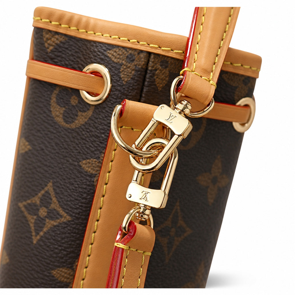 Louis Vuitton Noe Canvas Leather Handbag