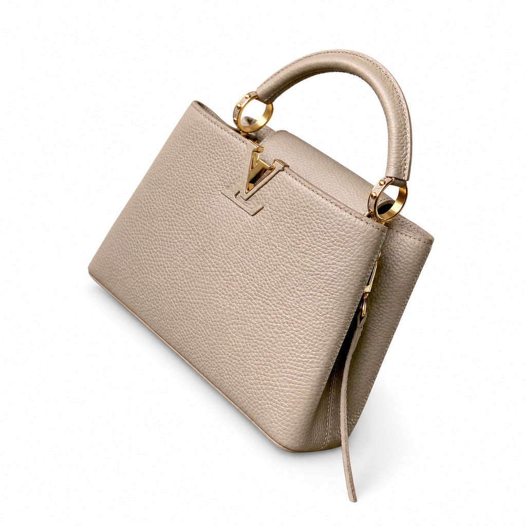 Louis Vuitton Capucines Small Leather Brown Handbag