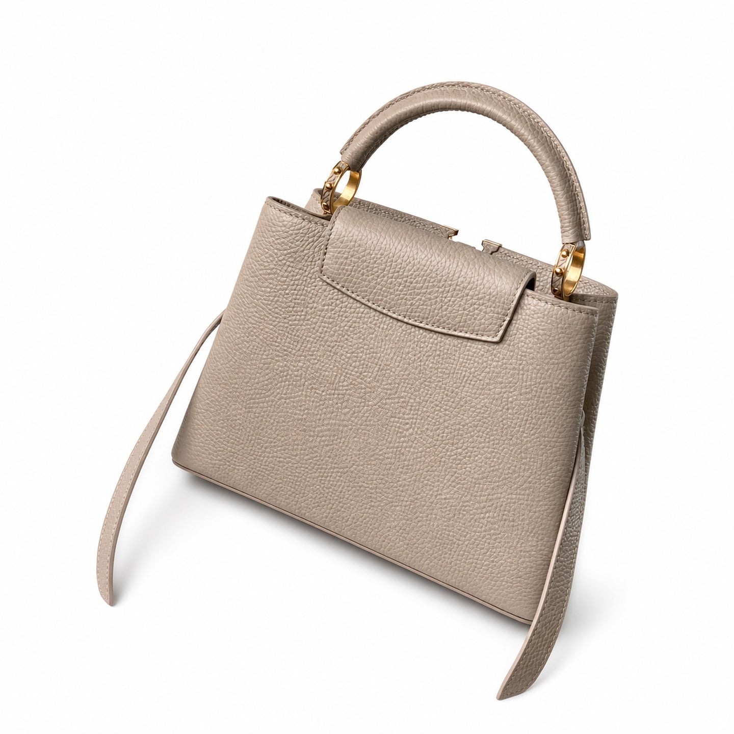 Louis Vuitton Capucines Small Leather Brown Handbag