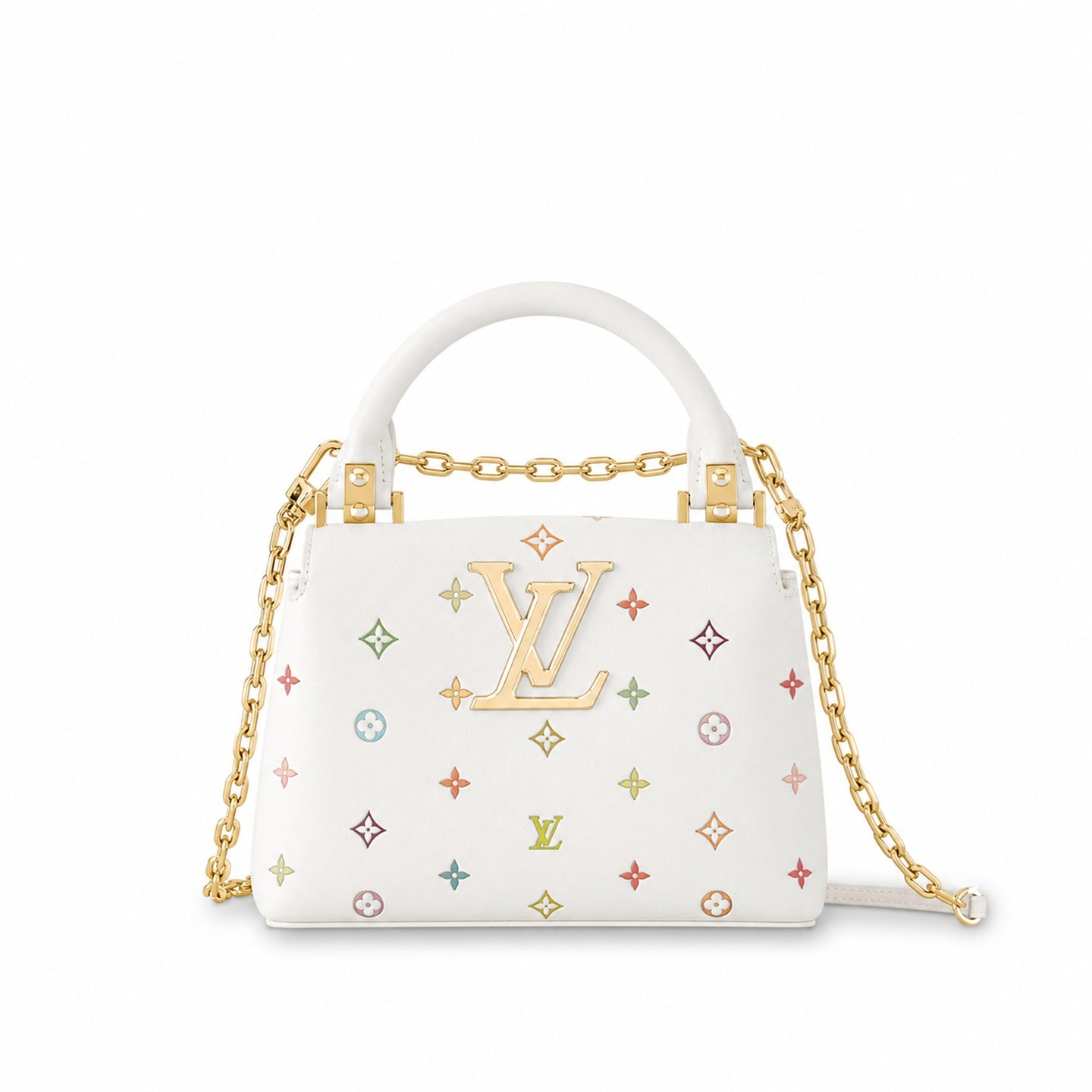 Louis Vuitton Capucines Takashi Murakami Leather Handbag