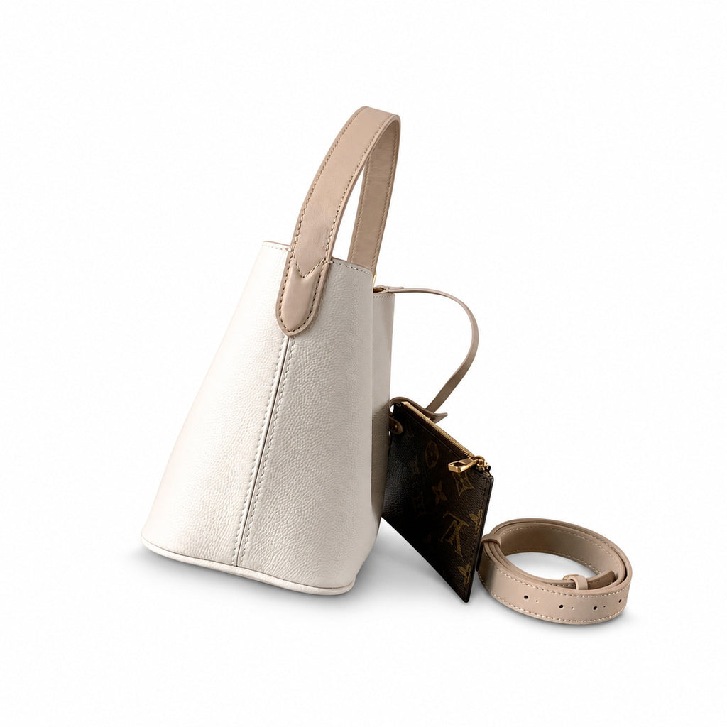 Louis Vuitton Low Key Leather Black White Brown Handbag