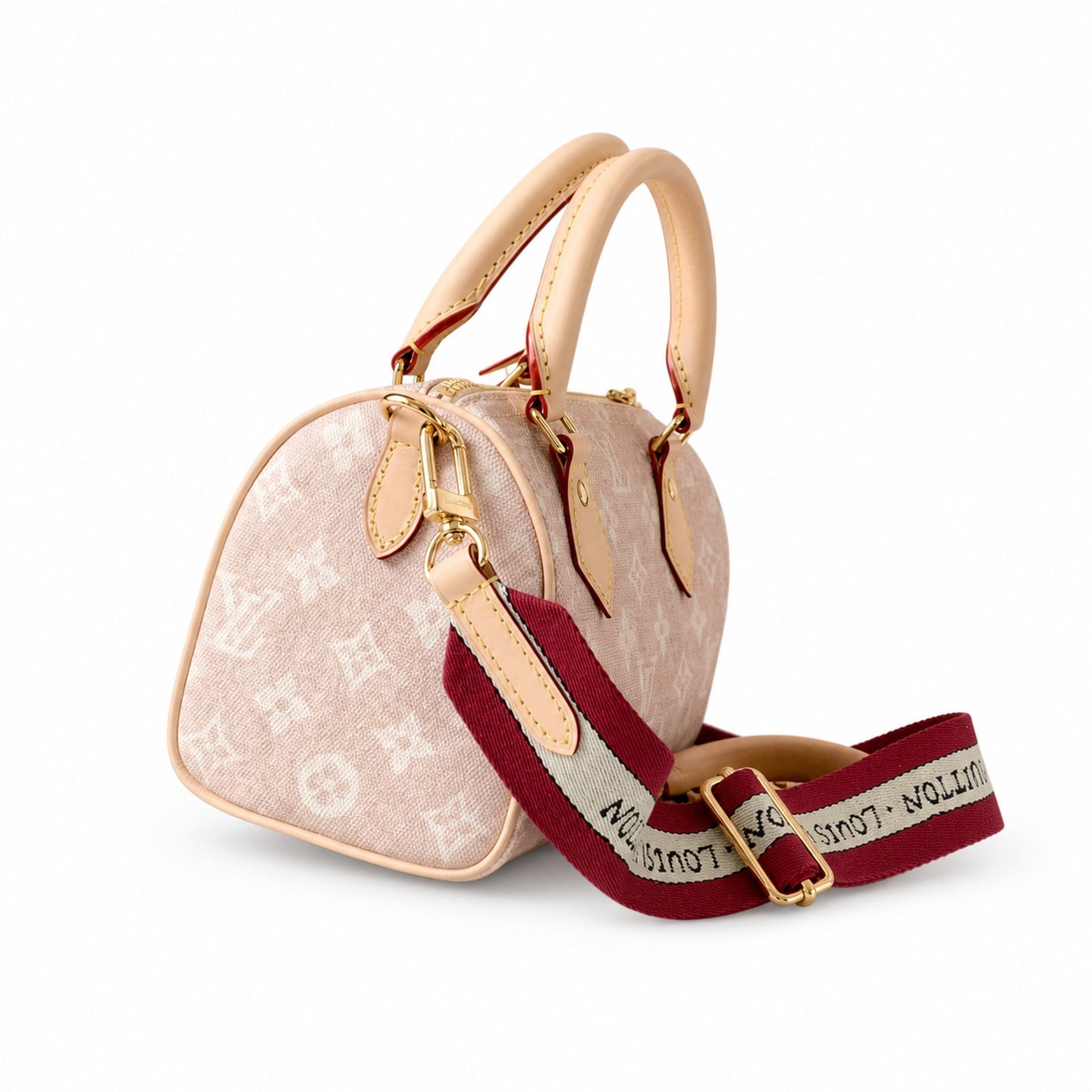 Louis Vuitton Speedy Grace Coddington Double Zip Canvas Leather Handbag