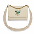 Louis Vuitton Twist Medium Embroidered Leather White Handbag