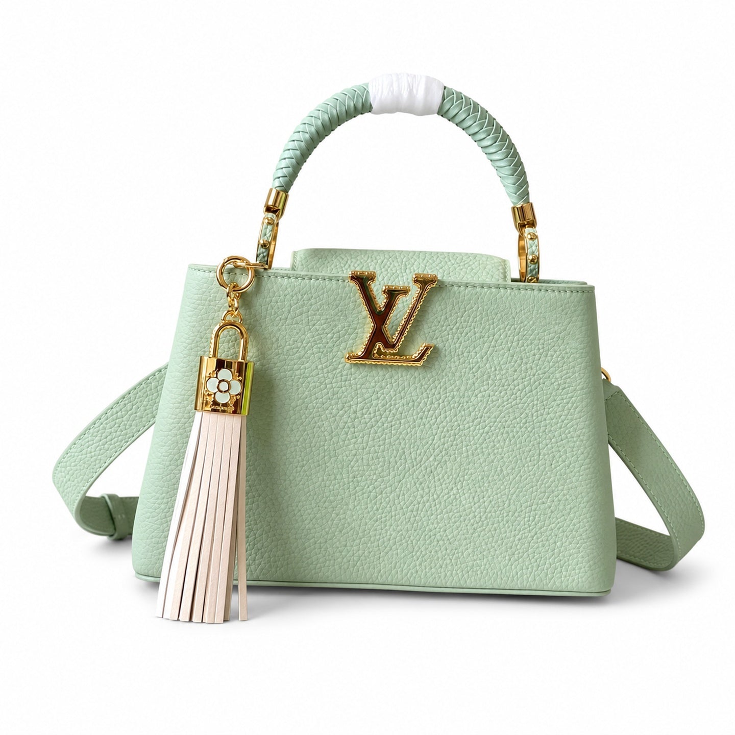 Louis Vuitton Capucines Mini Leather Green Handbag