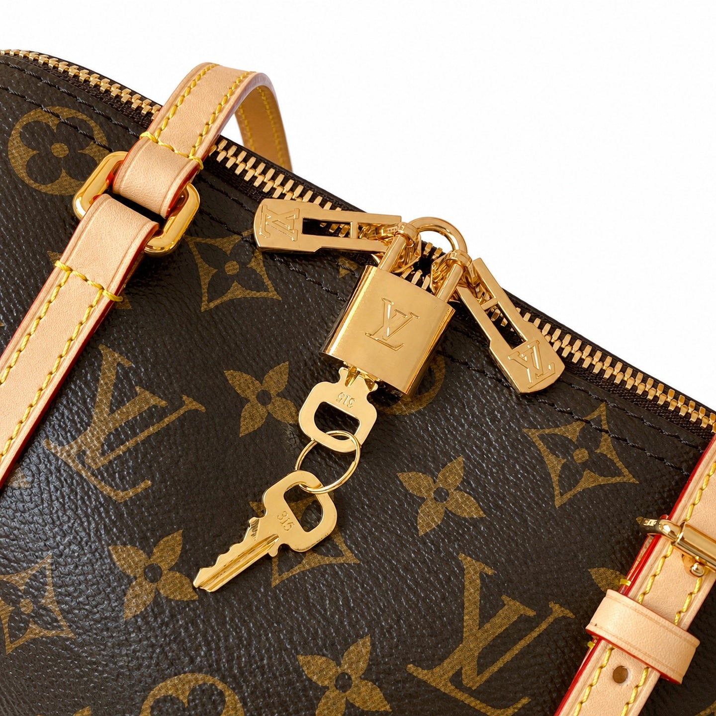 Louis Vuitton Speedy Silk Gold Handbag