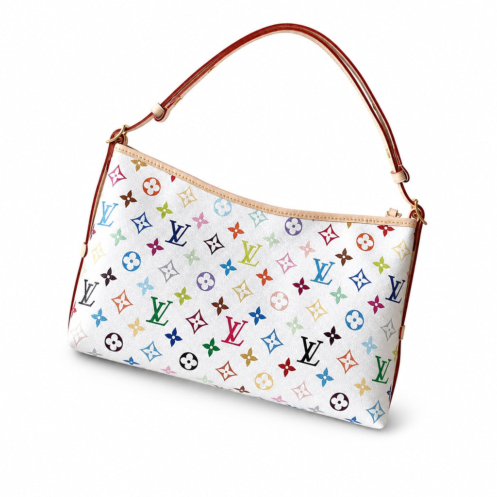 Louis Vuitton CarryAll Canvas Leather Handbag